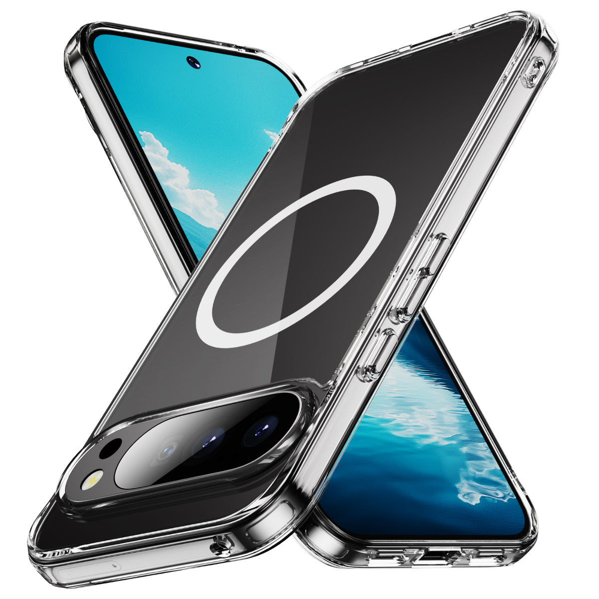 Navor Magnetic Case for Google Pixel 10/10 Pro 2025 with Screen Protector, Compatible with MagSafe & PixelSnap Charger