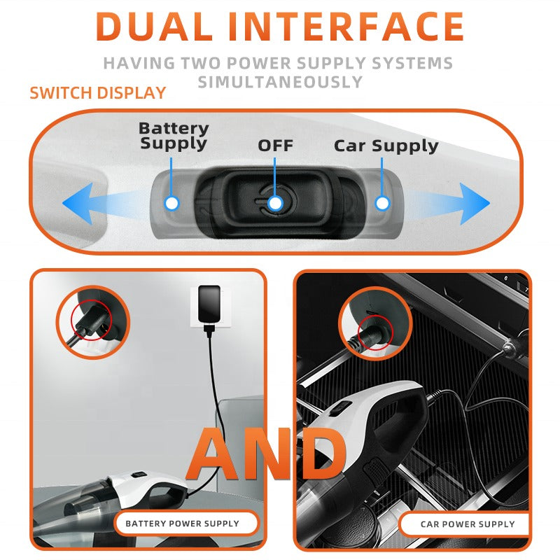Upgraded 2025 Cordless Handheld Vacuum Cleaner, Rechargeable 6000mAh, 90-100W