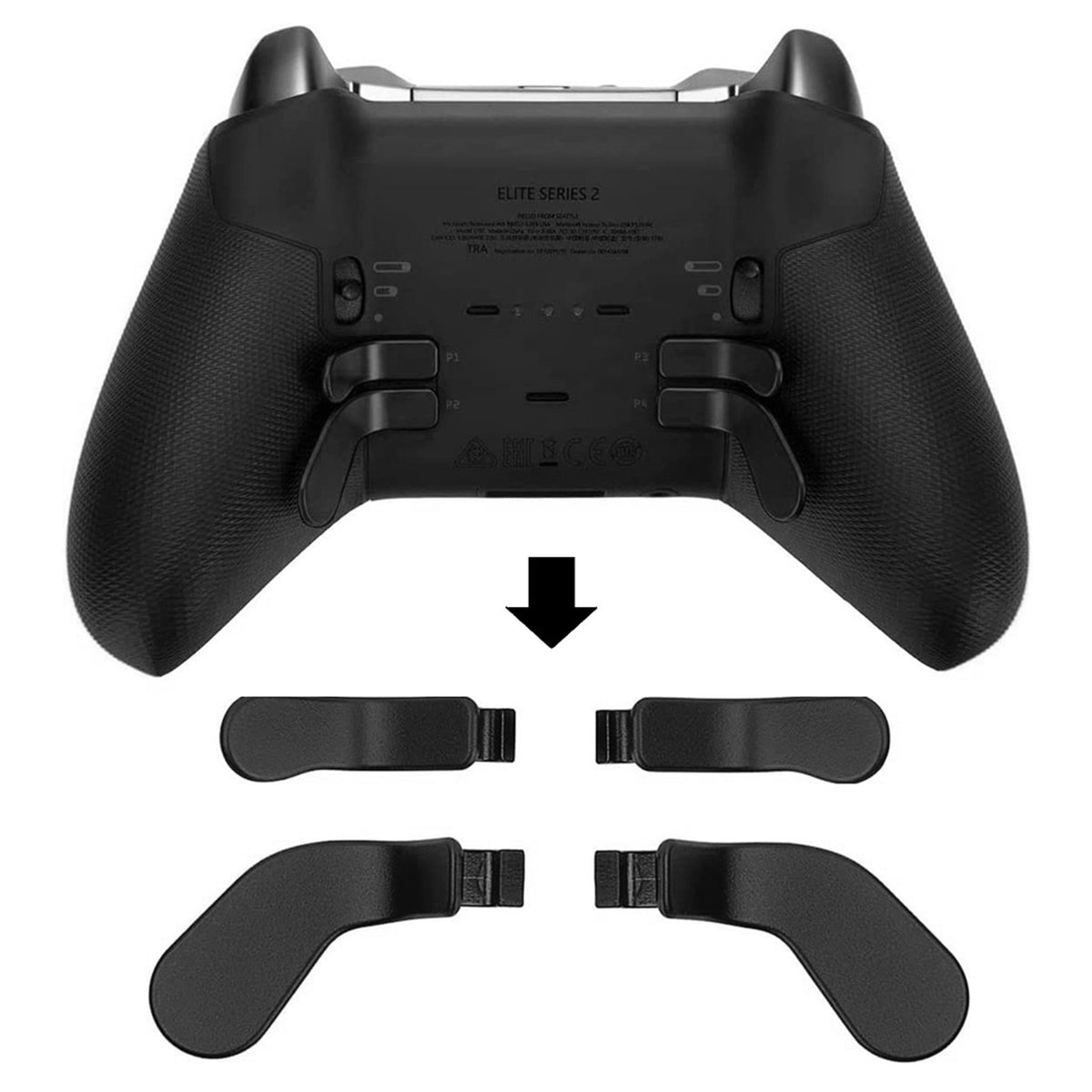 navor 14-in-1 Metal Thumbsticks Kit Compatible with Xbox One Elite Series 2 Controller & Core