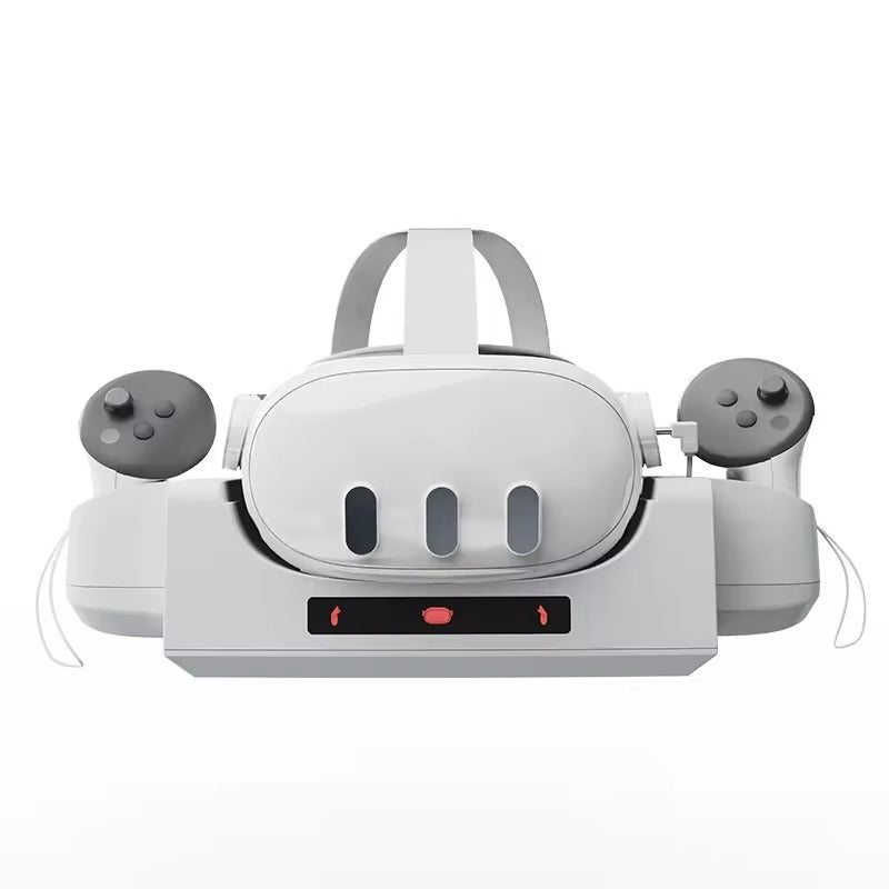 Navor Charging Dock Station for Quest 3 VR Headset & Controllers, Fast Charging Stand with LED Indicator