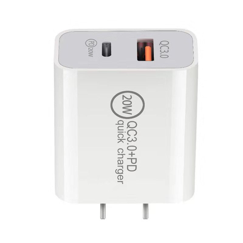 navor 20W USB-C Wall Charger with USB-A PD QC3.0 Fast Charging Adapter