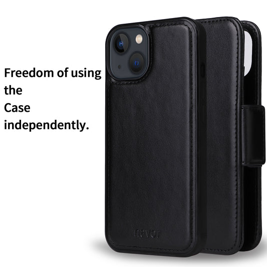 Vajio Series - iPhone 13 6.1" PU Leather Wallet Case - NAVOR