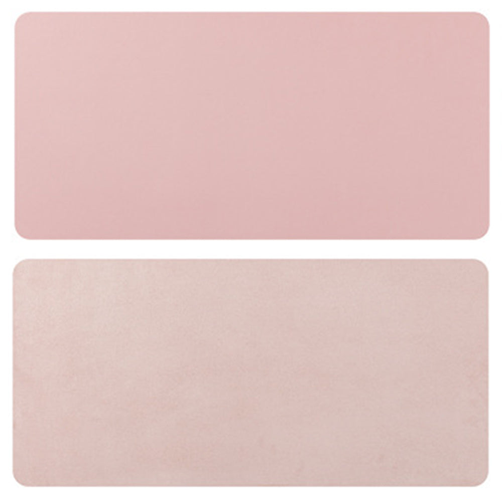 PU Leather 90 x 45 cm Desk Mat, Non-Slip Flat Extended Desk Mouse Mat for Office Home - NAVOR