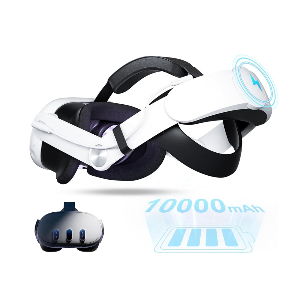 Navor VR Head Strap with 10000mAh Battery for Meta Quest 3 & 3S