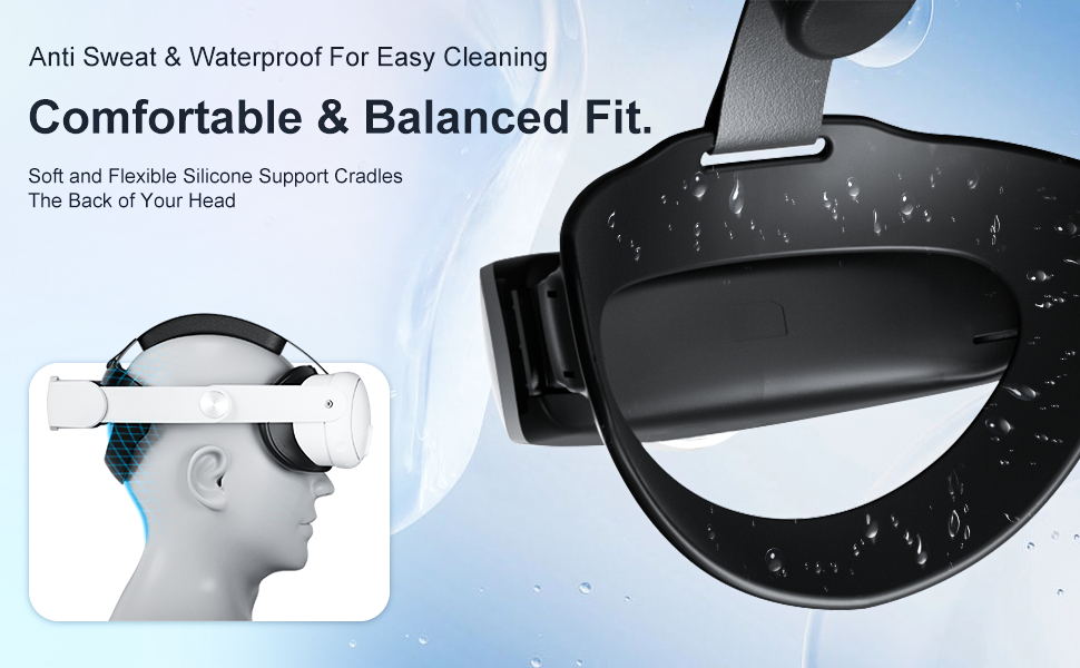 Navor VR Head Strap with 10000mAh Battery for Meta Quest 3 & 3S