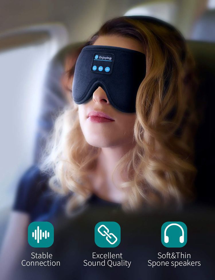 navor for Bluetooth Sleep Headphones Eye Mask with HD Stereo Wireless Audio