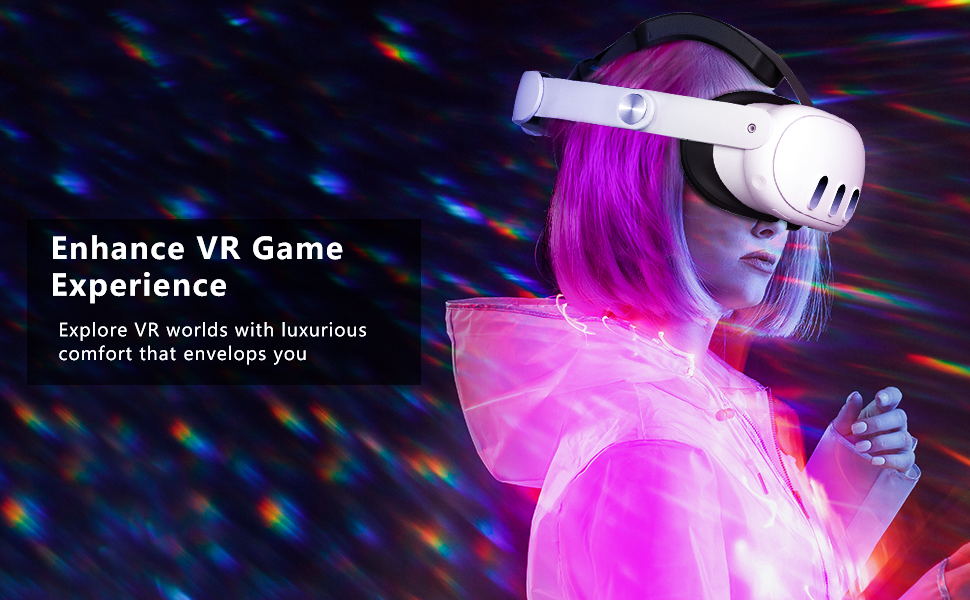 Navor VR Head Strap with 10000mAh Battery for Meta Quest 3 & 3S