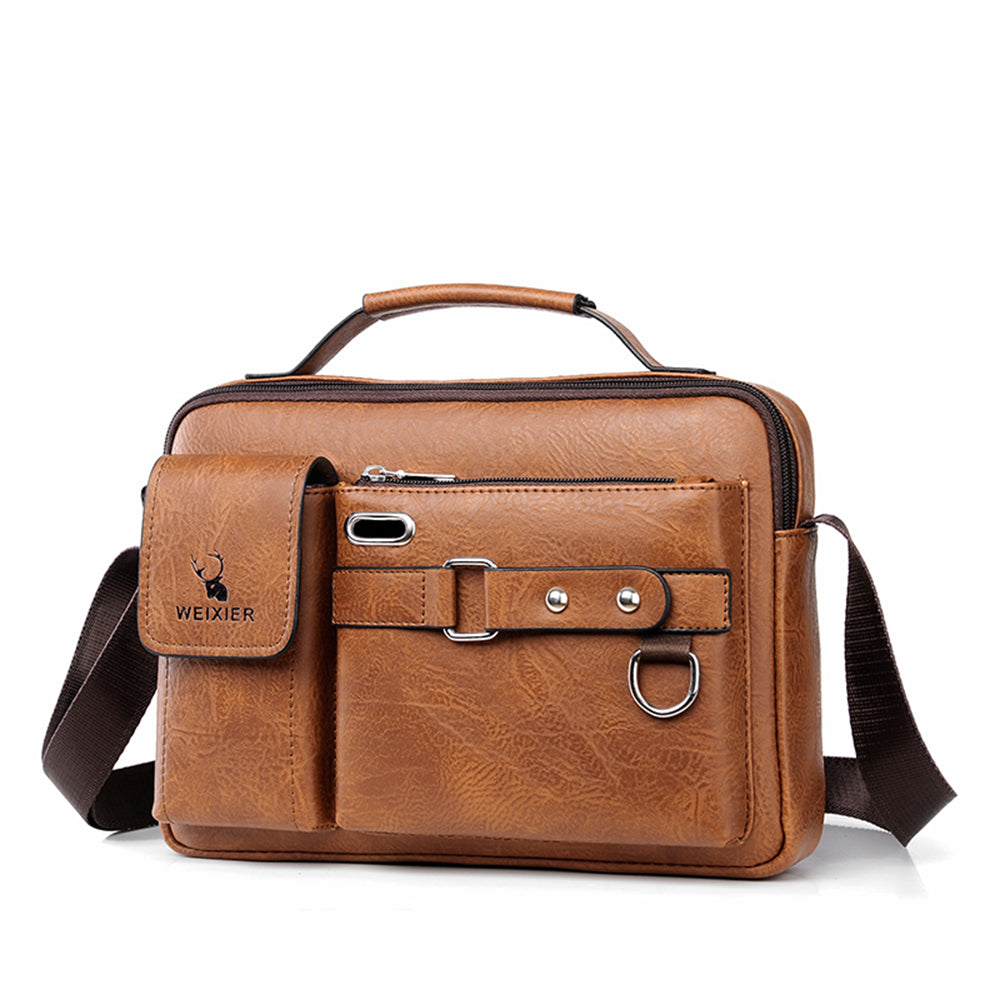 navor Men's Small Multipurpose PU Leather Shoulder/ Messenger Bag