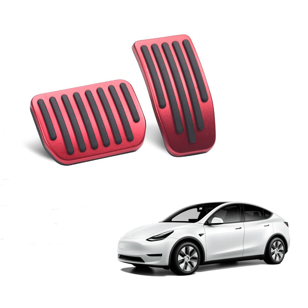 navor Aluminum Anti-Slip Pedal Covers for Tesla Model 3/Y (2020/2021/2022/2023)