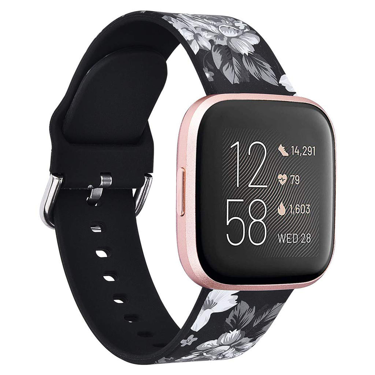 navor Flower Watch Strap Compatible with Fitbit Versa/Versa 2/Versa Lite/Versa SE