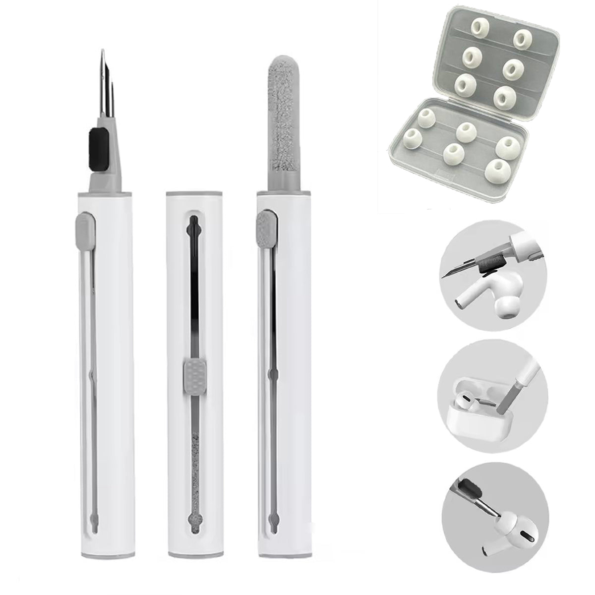 navor [6 Pairs + Cleaning kit] Replacement Ear Tips for Compatible with AirPods Pro 2nd/1st Gen