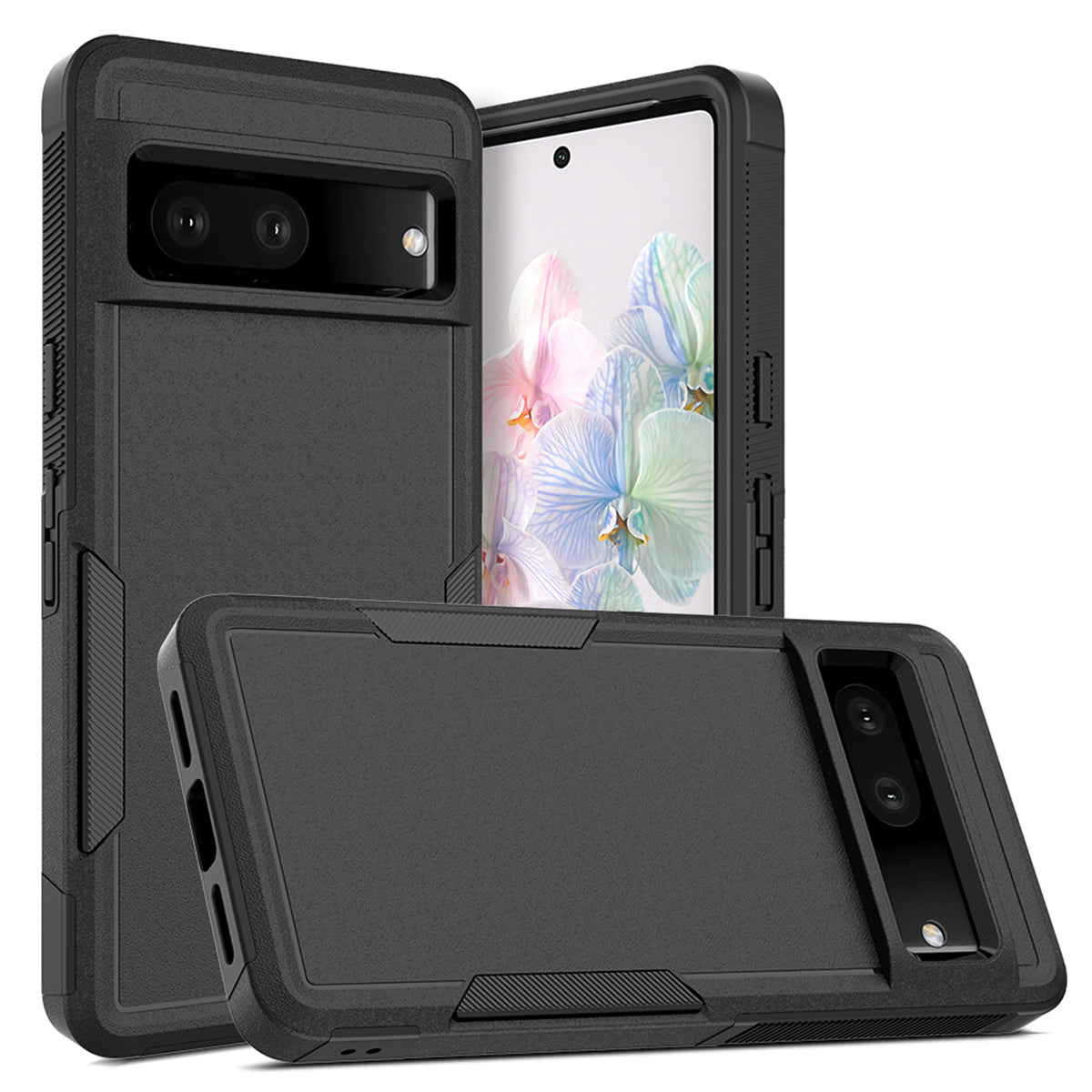Navor Case Compatible with Google Pixel 7 , 2022 release 6.3-inch,Shockproof Silicone Cover with Screen Protector