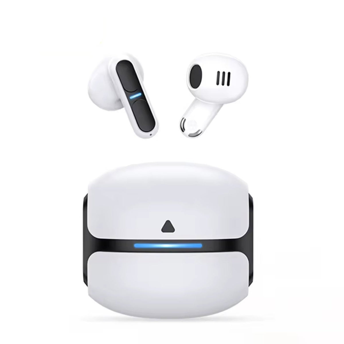 Wireless Gaming Earbuds Bluetooth 5.3 Headphones Low Latency 60ms, LED Charging Case 21H Battery, Noise Reduction