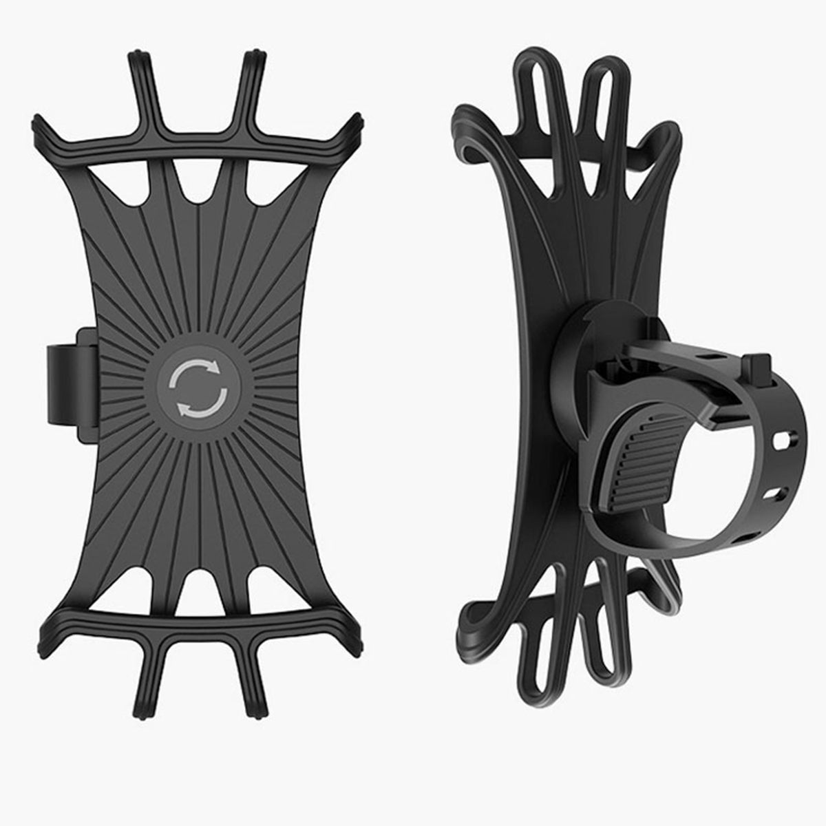 navor 360° Adjustable Bike & Motorcycle Phone Mount, Universal Silicone Handlebar Holder for 4.0–6.7"