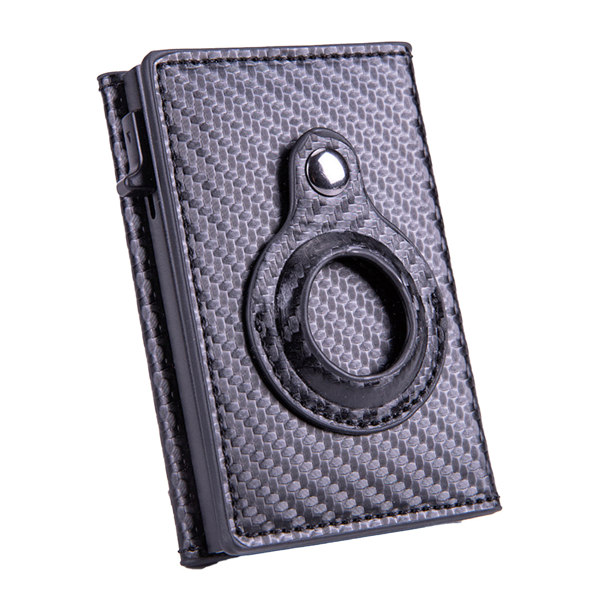 Navor Leather Bi-Fold Pop-up Wallet with AirTag Holder, RFID Blocking
