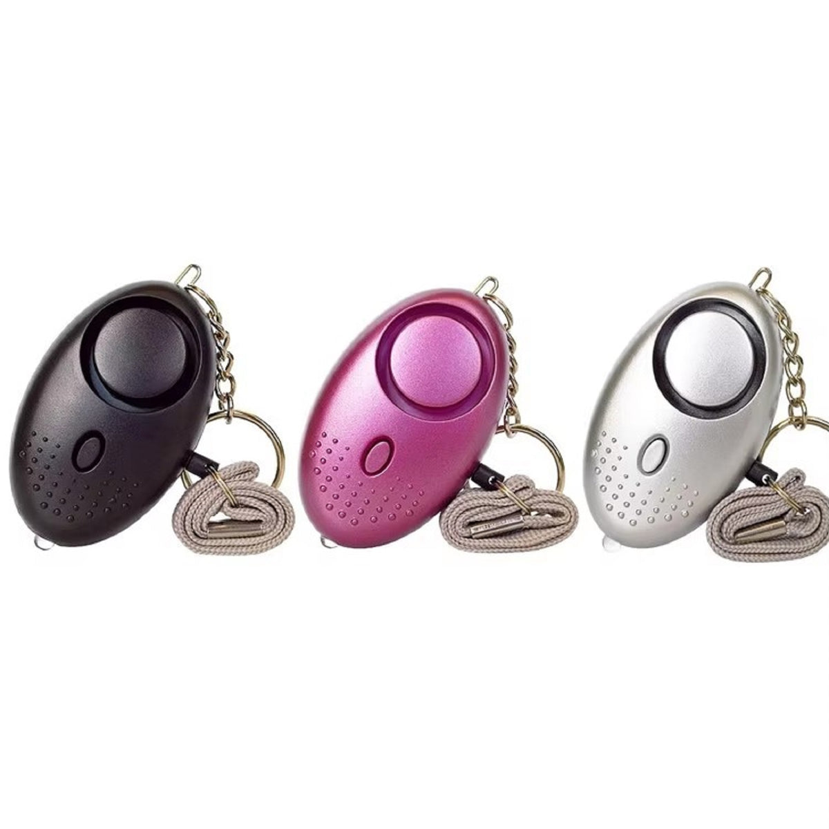 Navor Personal Safety Alarm with LED Light – 140dB Emergency Keychain Siren- 3 Pack