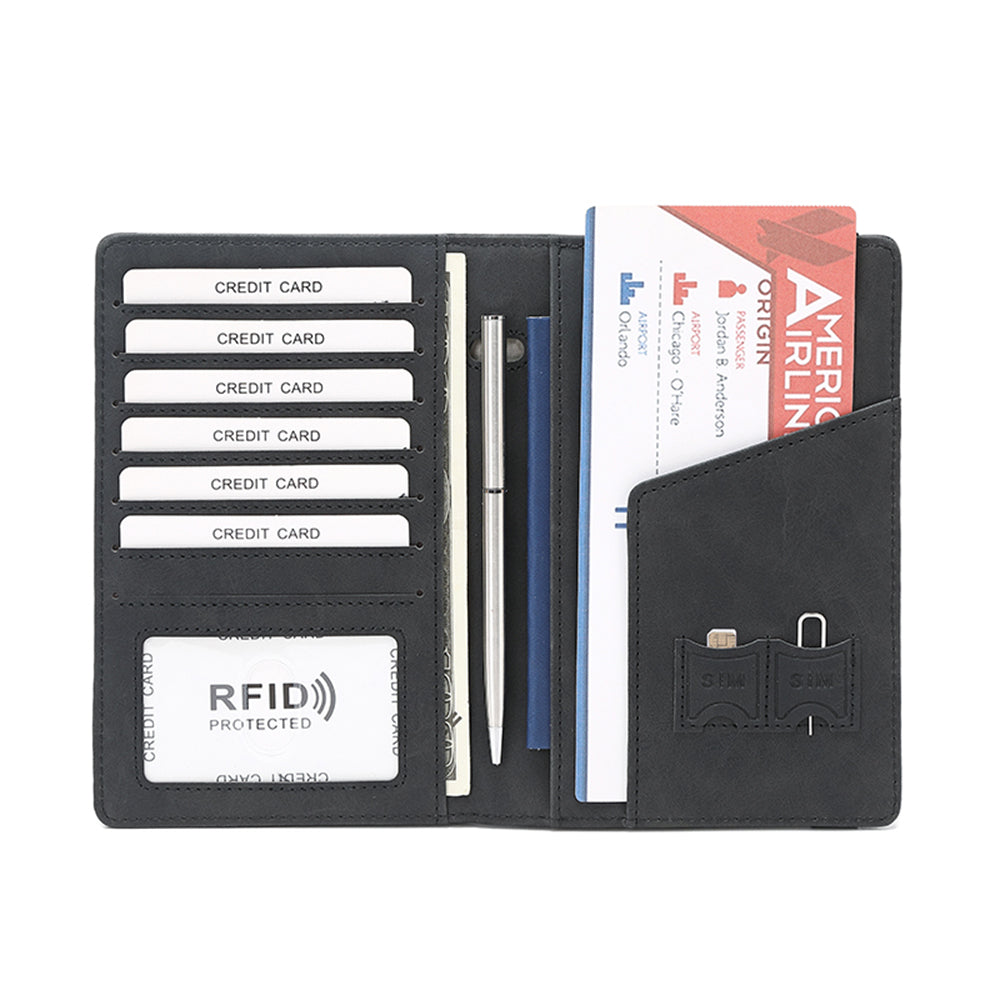 navor PU Leather Passport / Travel Document Holder