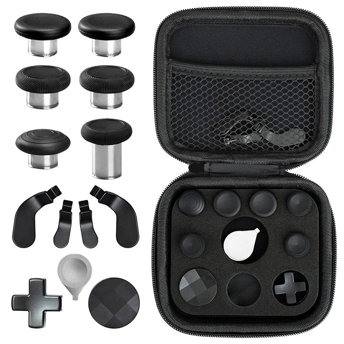 navor 14-in-1 Metal Thumbsticks Kit Compatible with Xbox One Elite Series 2 Controller & Core