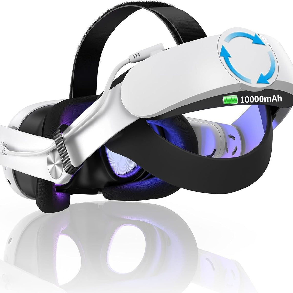 Navor VR Head Strap with 10000mAh Battery for Meta Quest 3 & 3S
