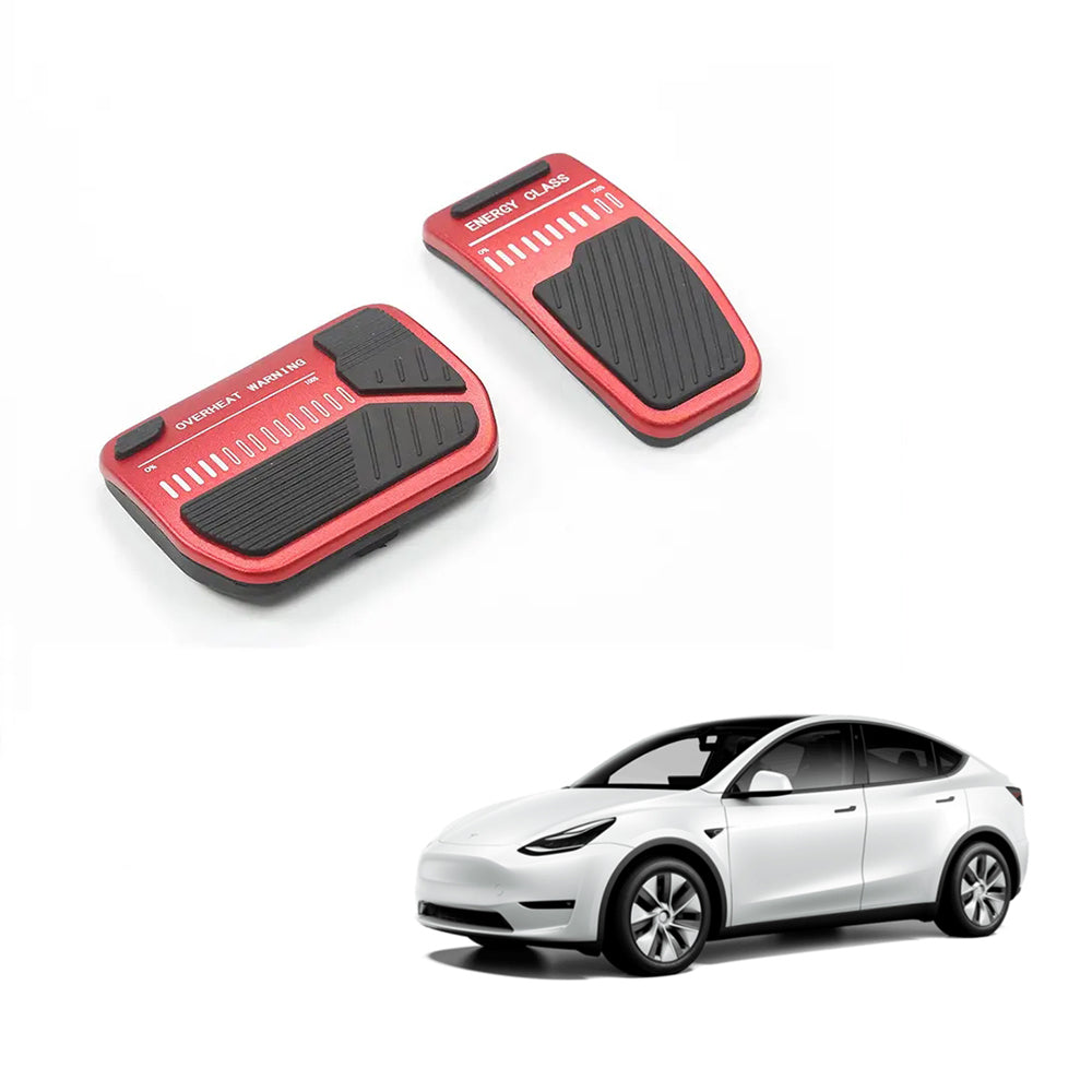 navor Aluminum Anti-Slip Pedal Covers for Tesla Model 3 / Model Y (2017-2022)