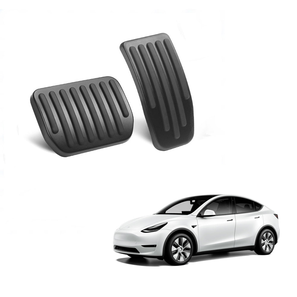 navor Aluminum Anti-Slip Pedal Covers for Tesla Model 3/Y (2020/2021/2022/2023)