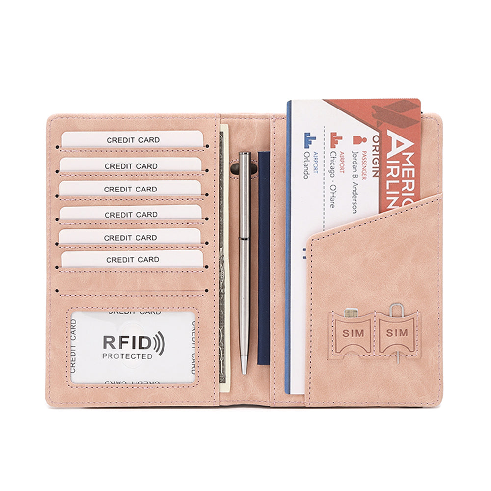 navor PU Leather Passport / Travel Document Holder