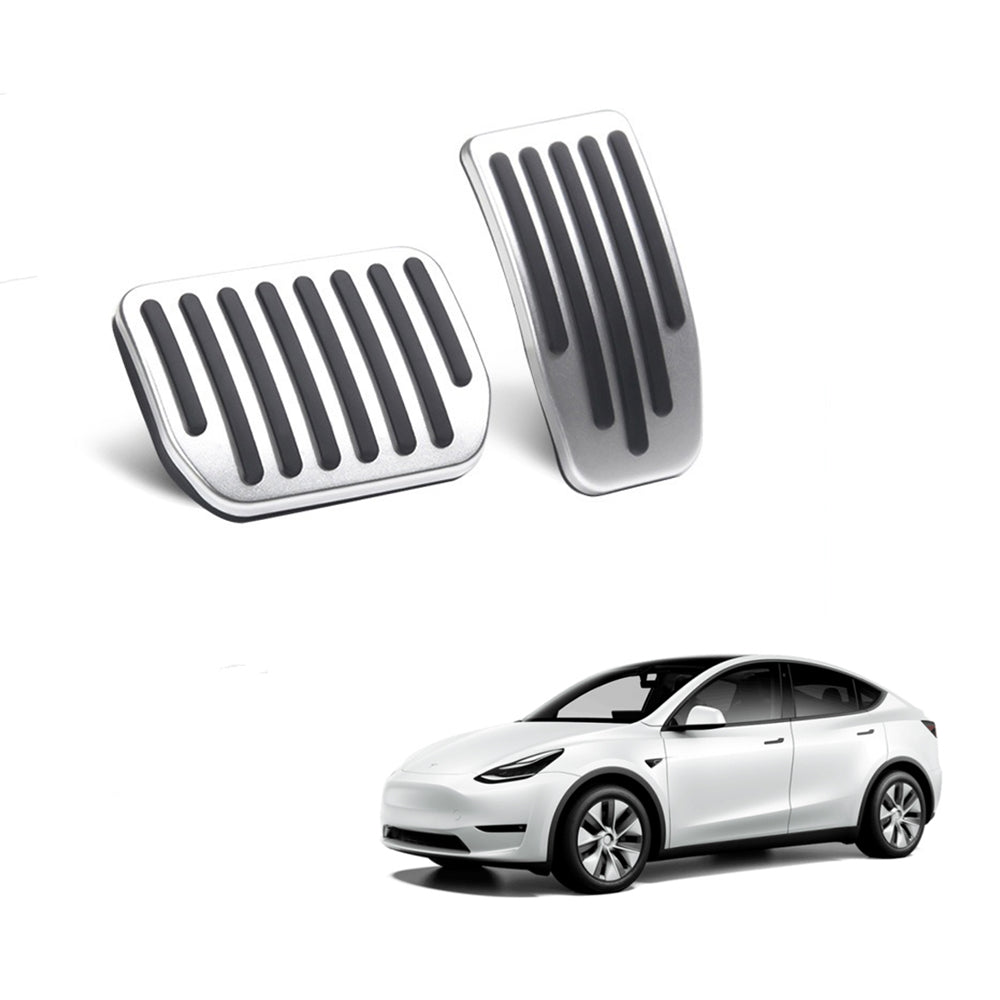 navor Aluminum Anti-Slip Pedal Covers for Tesla Model 3/Y (2020/2021/2022/2023)