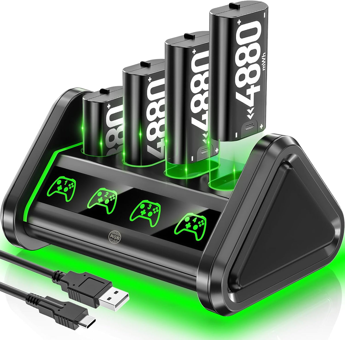 navor Rechargeable Battery Pack for Xbox One & Xbox Series X|S Controllers,