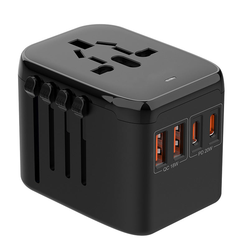 navor Universal Travel Adapter with 2 USB-C & 2 USB-A Ports for International Travel