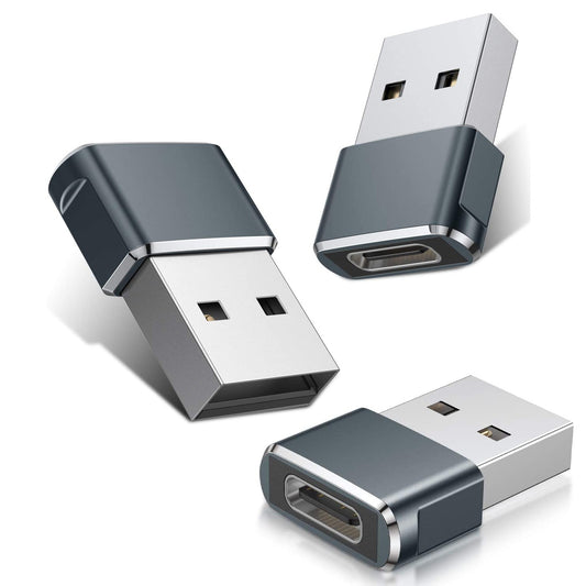 3-Pack USB C Female to USB Male Adapter