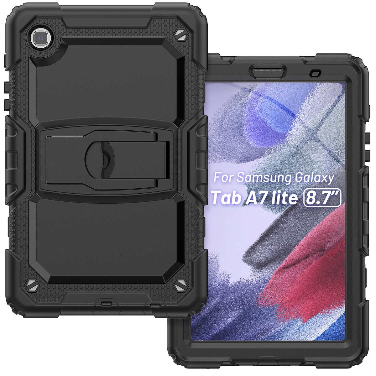 navor Samsung Galaxy Tab A7 Lite 8.7-Inch (2021) with Screen Protector for SM-T220/T225/T227 [Black]