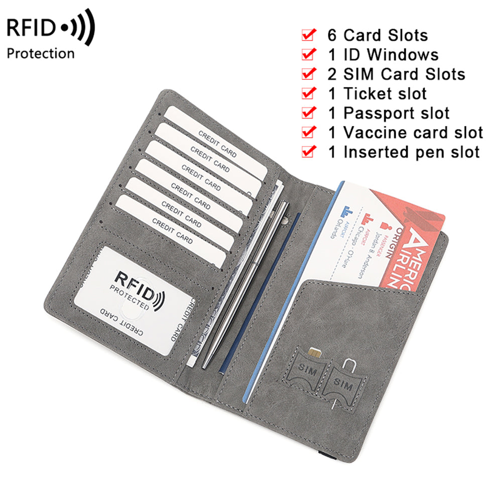 navor PU Leather Passport / Travel Document Holder