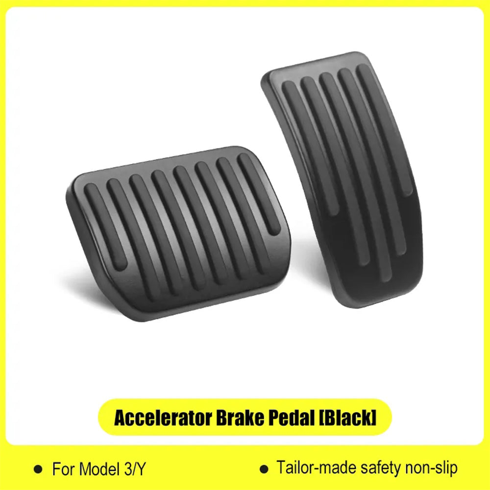 navor Aluminum Anti-Slip Pedal Covers for Tesla Model 3/Y (2020/2021/2022/2023)