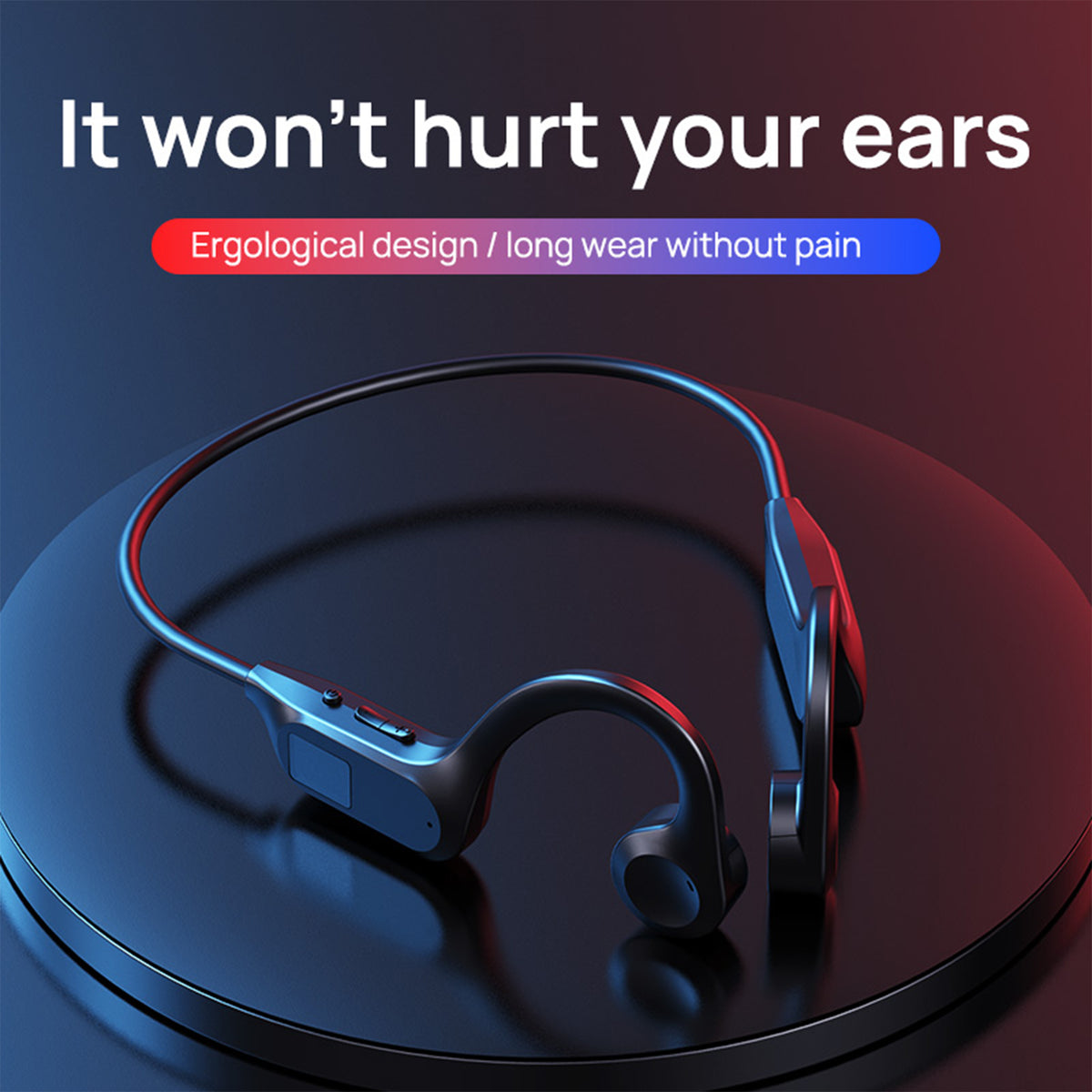 navor Open Ear Bone Conduction Headphone Wireless Bluetooth Headset with Mic