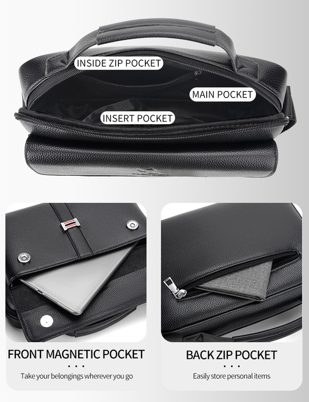 navor Men's Small Multipurpose PU Leather Shoulder/ Messenger Bag