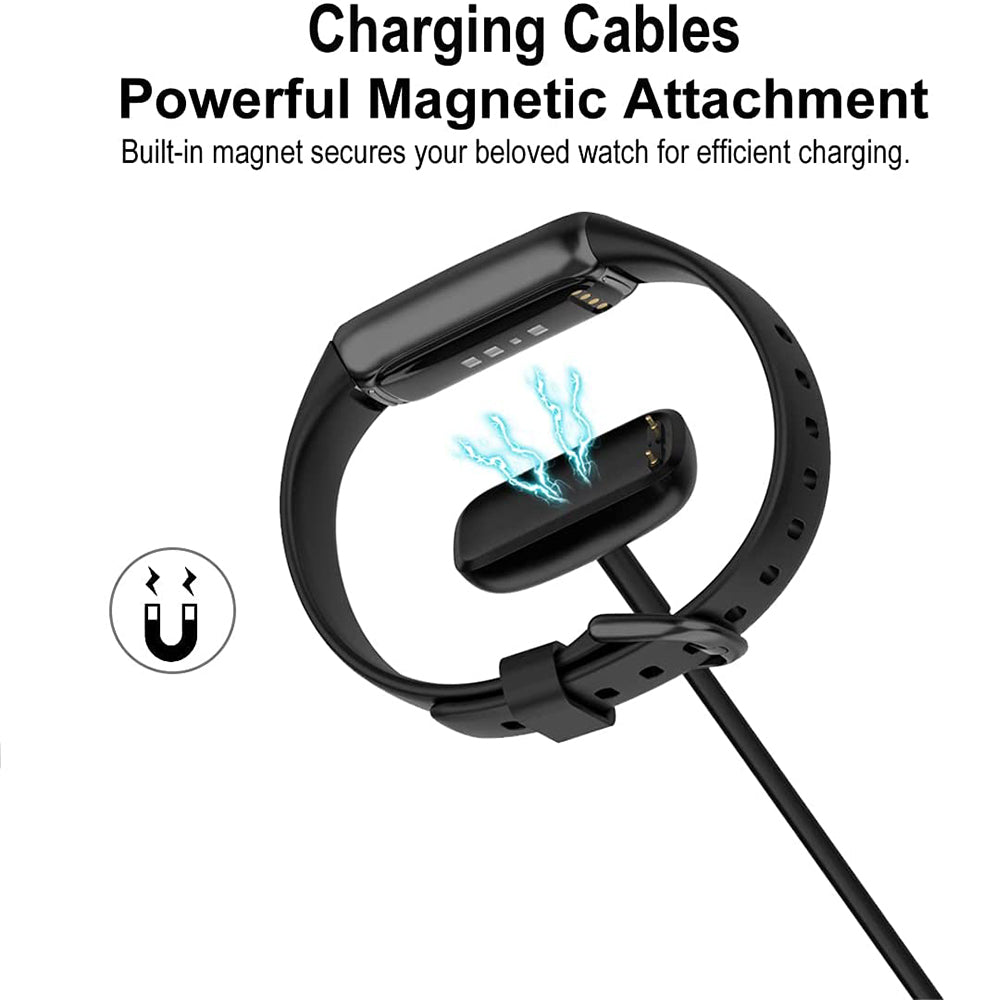 navor Charging Cable Compatible with Fitbit Charge 5 / Fitbit Luxe /3.3ft- Black