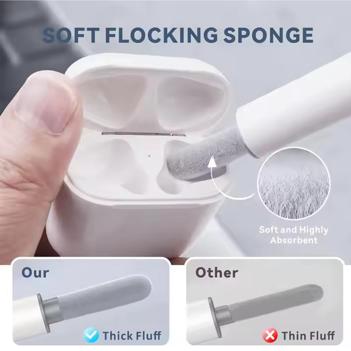 navor [6 Pairs + Cleaning kit] Replacement Ear Tips for Compatible with AirPods Pro 2nd/1st Gen