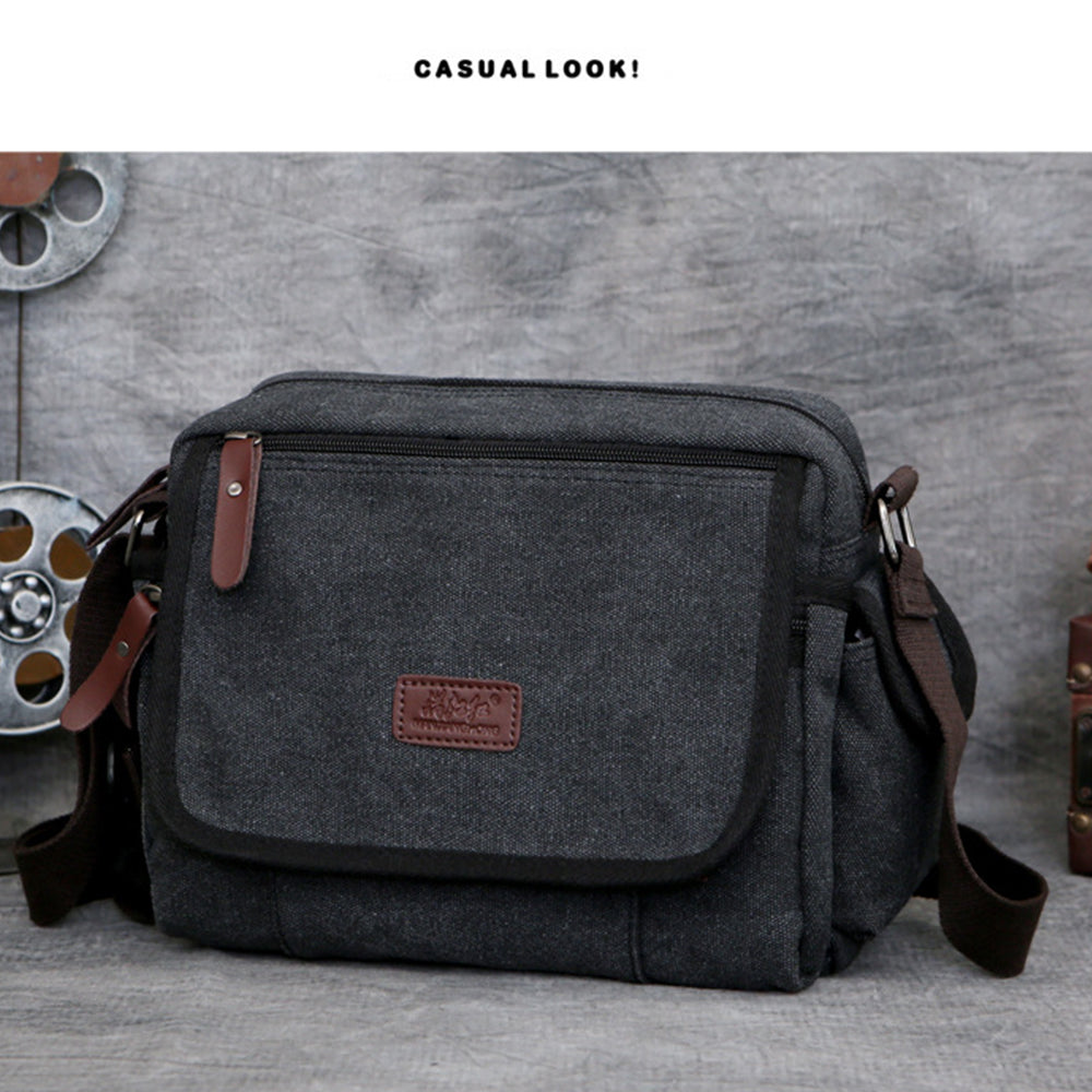 Men's Small Vintage Multipurpose Messenger Bag
