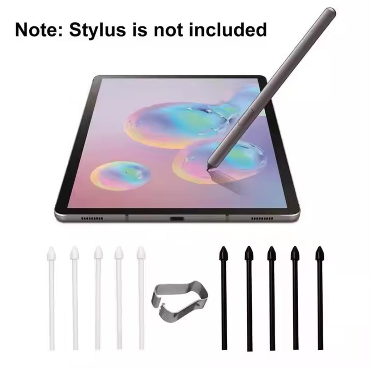 navor 20pcs S Pen Replacement Nibs Kit with Tweezer, Tips for Samsung Galaxy Tab S6 Lite/S7 FE/S8/S9/S10/S10+ Ultra