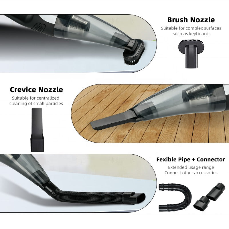Upgraded 2025 Cordless Handheld Vacuum Cleaner, Rechargeable 6000mAh, 90-100W