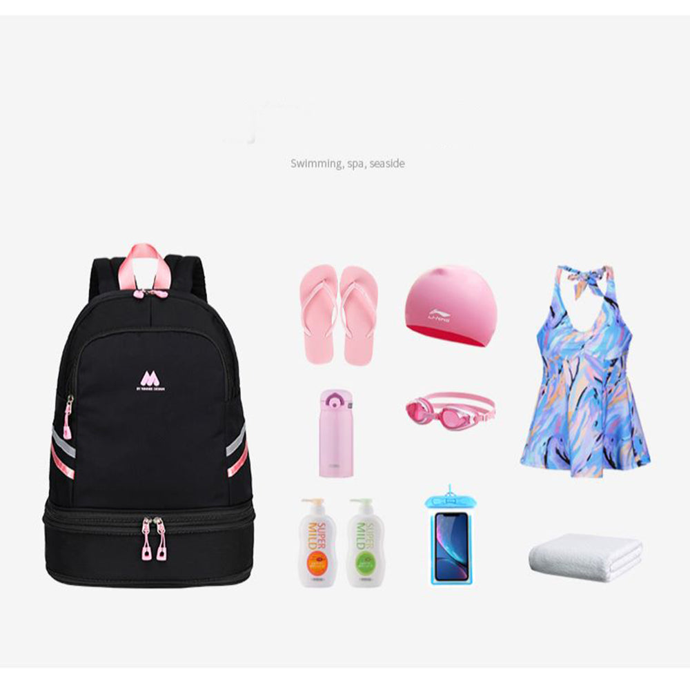 navor Women's Waterproof Multi-Functional Backpack with Shoe Compartment