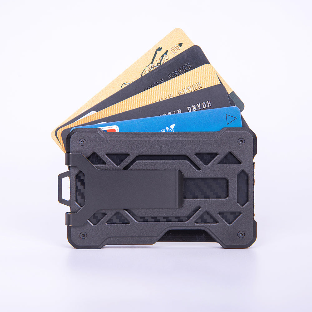 navor Minimalist Wallet with 1 Clear Window ID Badge Holder, Money Clip, RFID Blocking