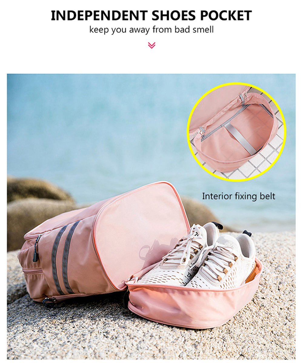 navor Women's Waterproof Multi-Functional Backpack with Shoe Compartment