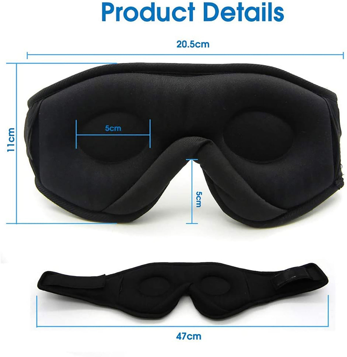 navor for Bluetooth Sleep Headphones Eye Mask with HD Stereo Wireless Audio