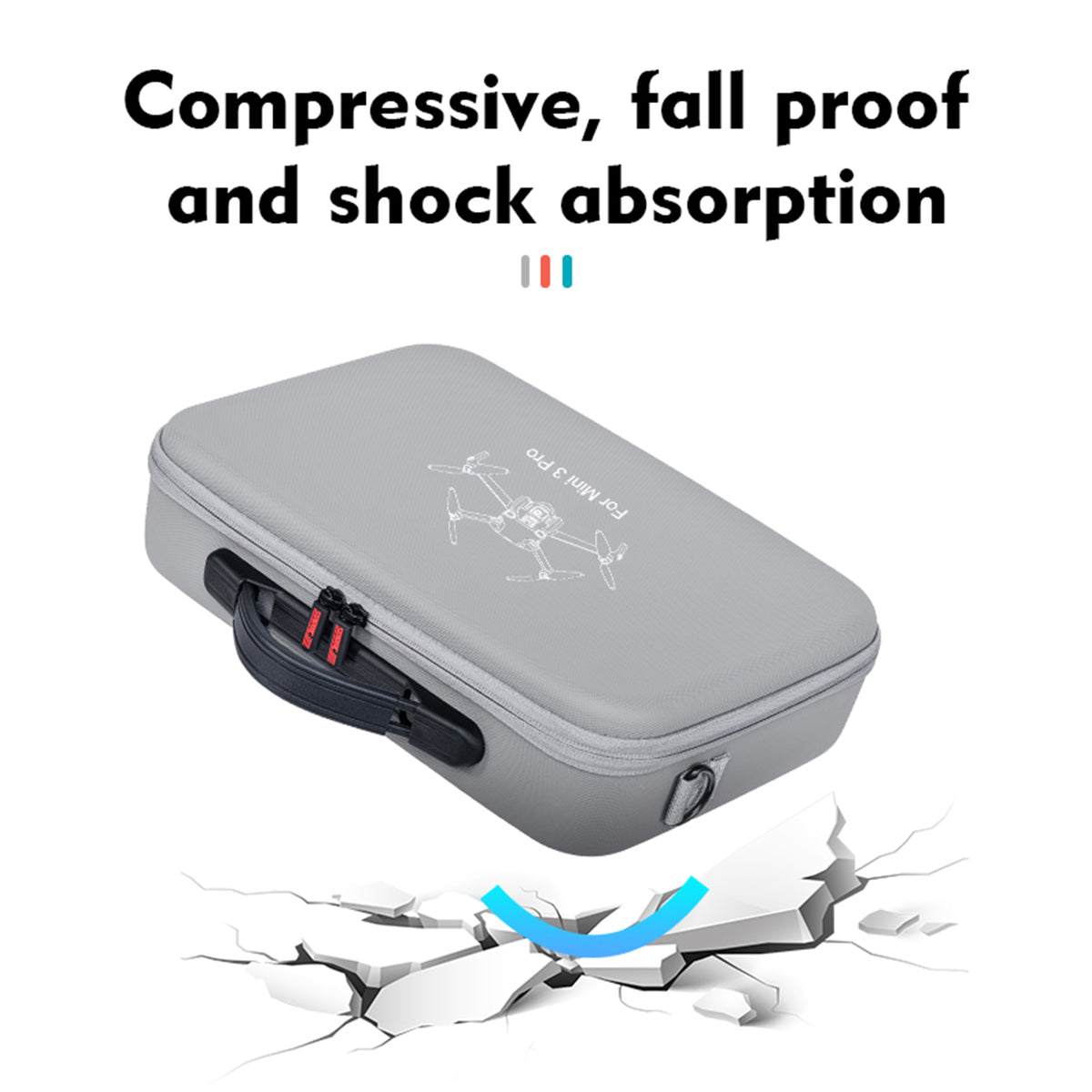Protective Drone Carrying Case for DJI Mini 3 Pro & Mini 3, Grey