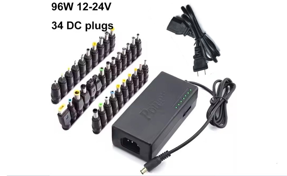 navor 96W Universal Laptop Charger 12V-24V AC Adapter with 34 Tips