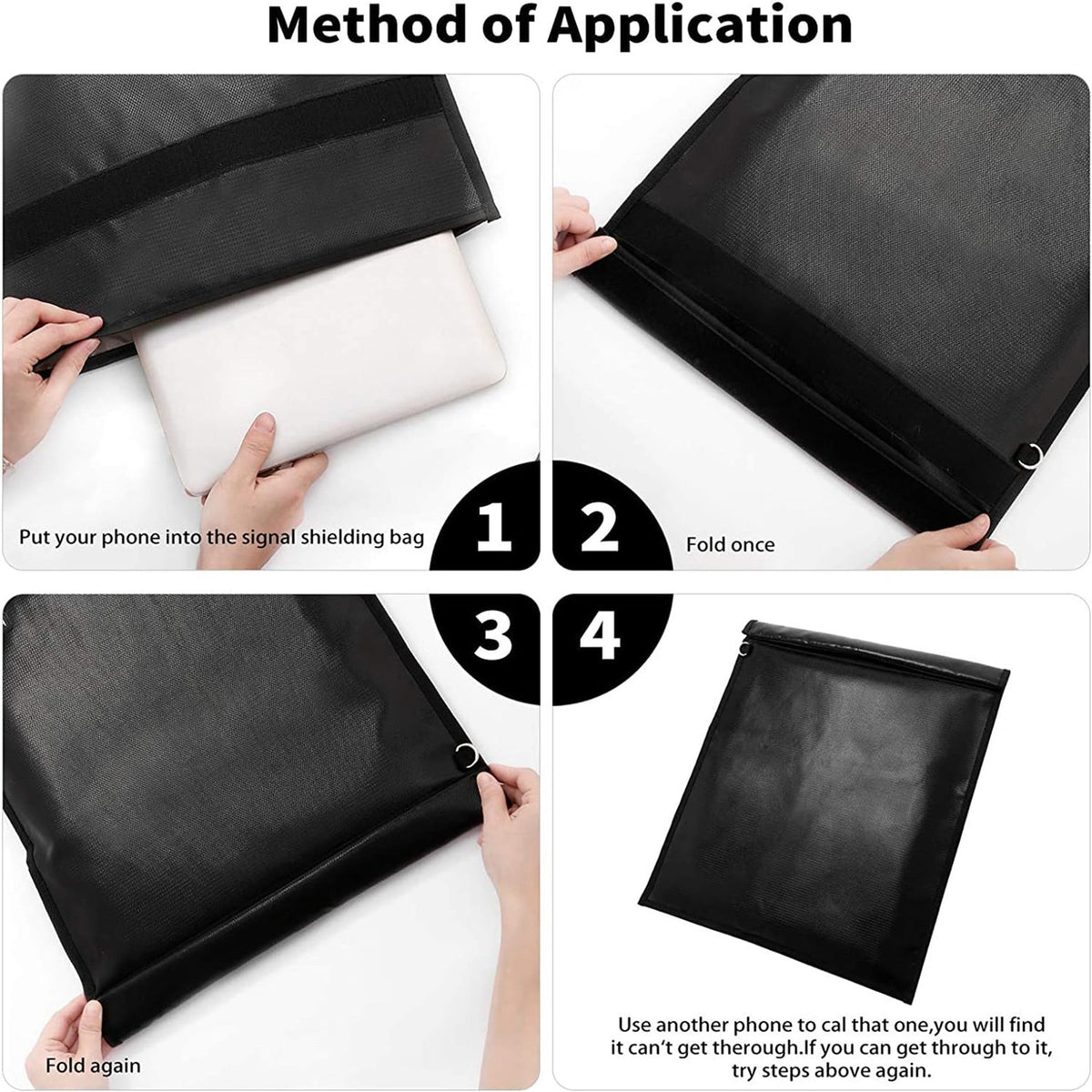 navor Large Faraday Bag for Laptops & Electronics – Fireproof ,