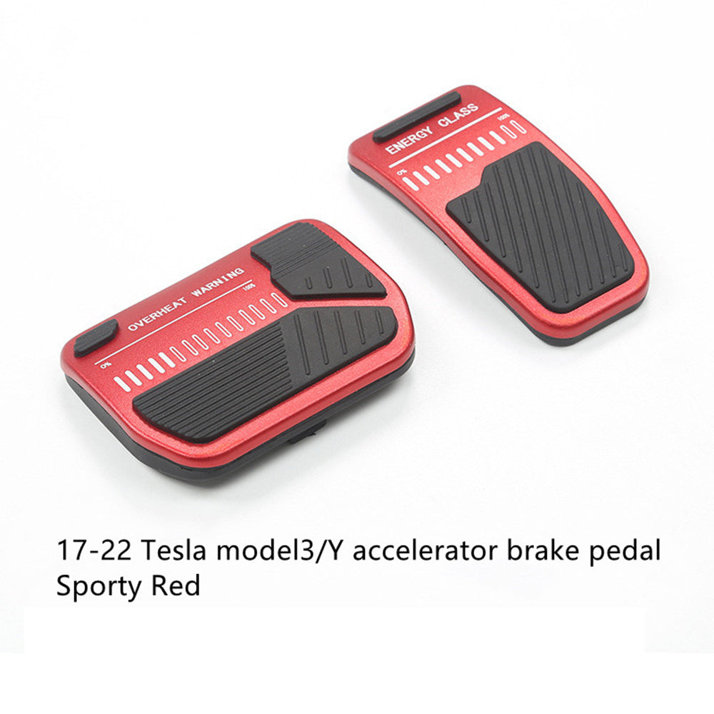 navor Aluminum Anti-Slip Pedal Covers for Tesla Model 3 / Model Y (2017-2022)
