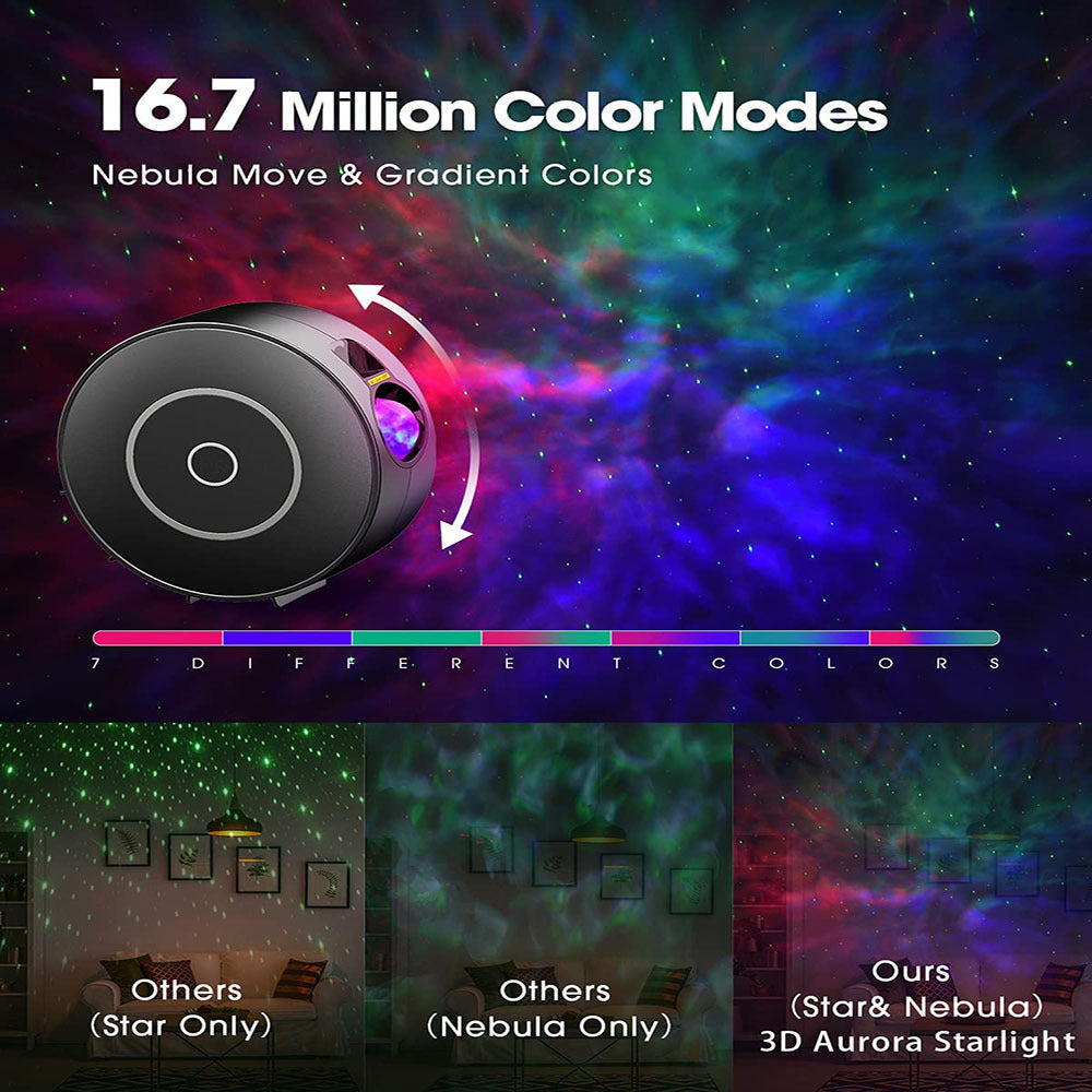 navor Starry Projector Light with Timer, App Control, Voice Control,Moving Star Galaxy
