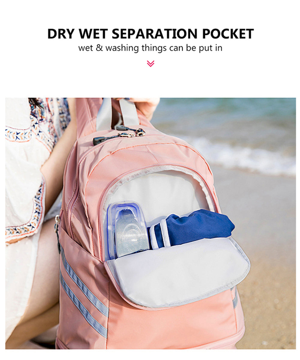 navor Women's Waterproof Multi-Functional Backpack with Shoe Compartment
